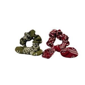 Bundle of two western print scrunchies NWOT